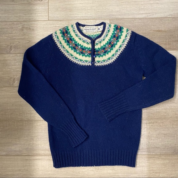 Wool Susan Bristol Fair Isle Sweater 